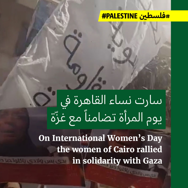الأمن يفضّ مسيرة نسائية في القاهرة تتضامن مع غزّة