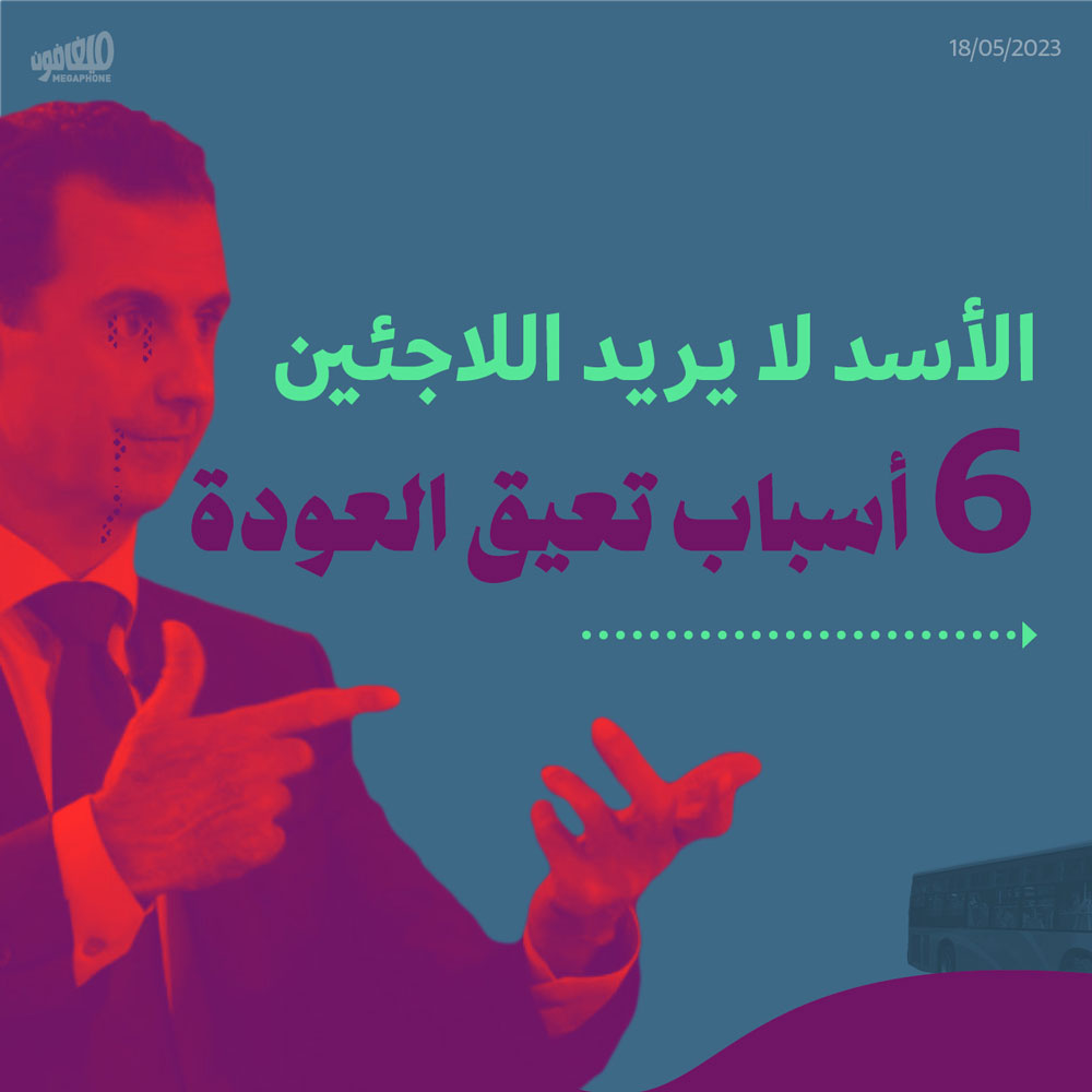 الأسد لا يريد اللاجئين